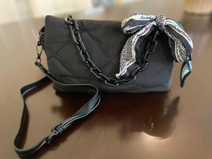 Large Quilted Double Flap Bag